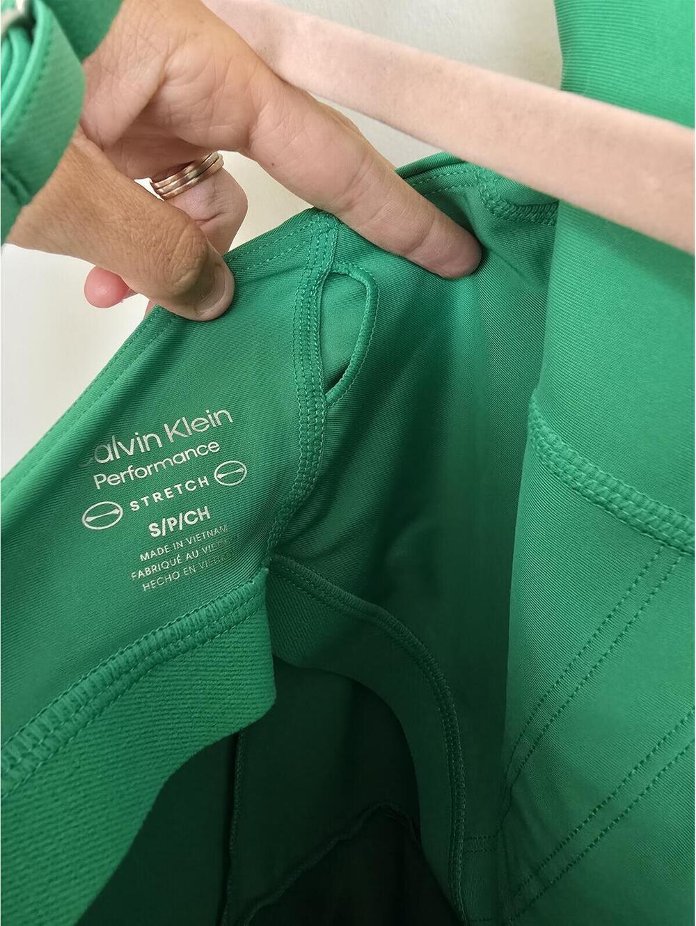 Calvin Klein Green Exercise Dress w Shorts Pockets Sm Golf Tennis Pickleball - Picture 4 of 5
